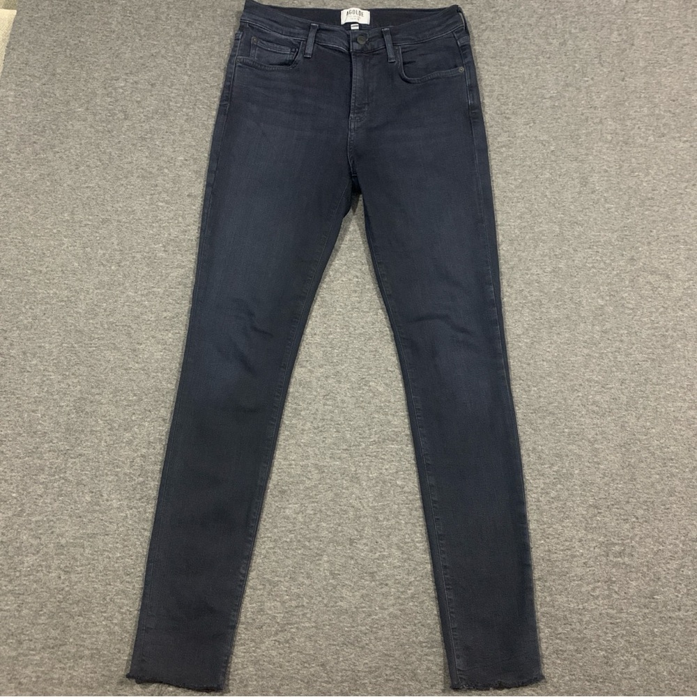 Agolde Sophie Jean Women’s Dark Wash Skinny Jeans Ankle Fray - Size 28
